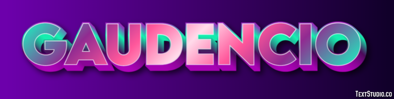 Gaudencio Efecto de texto