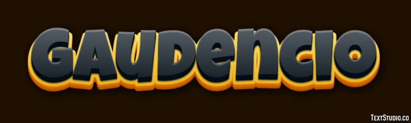 Gaudencio Efecto de texto
