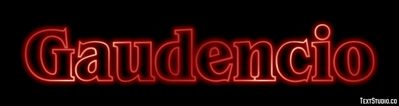 Gaudencio Efecto de texto