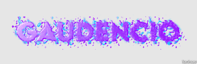 Gaudencio Efecto de texto