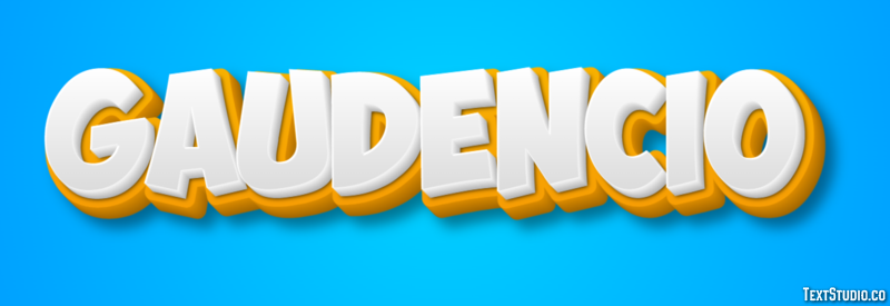 Gaudencio Efecto de Texto