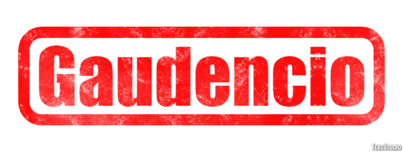Gaudencio Efecto de texto
