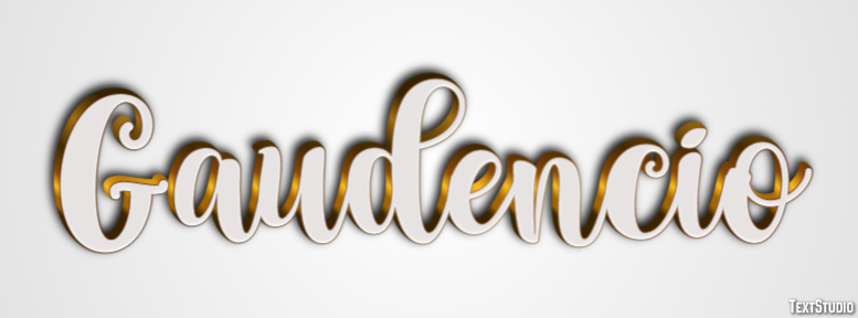 Gaudencio Efecto de texto