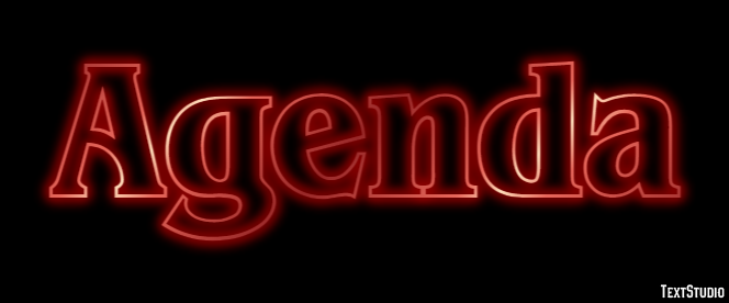 Agenda Text Effect
