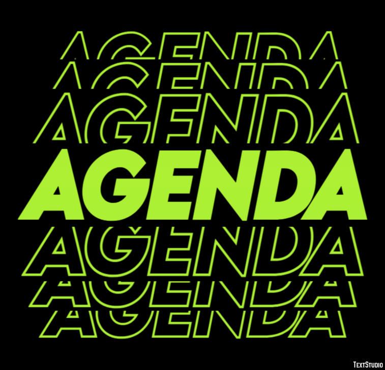 Agenda テキスト効果