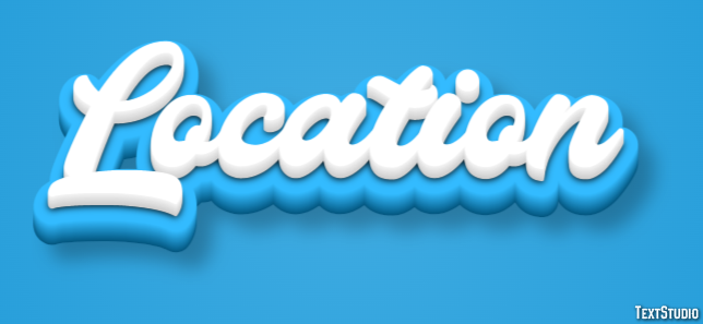 Location Text Effect