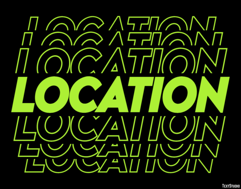 Location Efekt tekstowy