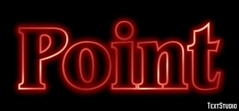 Point Text Effect