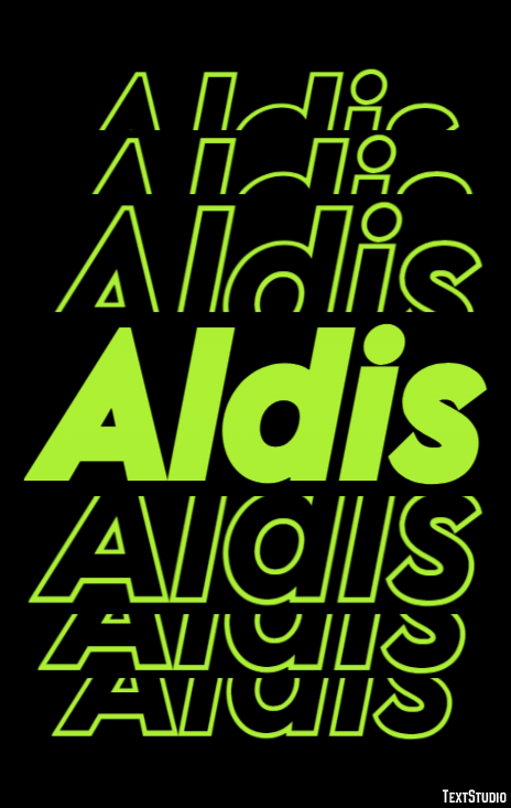 Aldis Text Effect