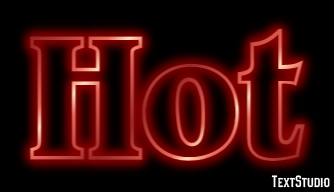 Hot Text Effect