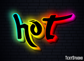 Hot Text Effect