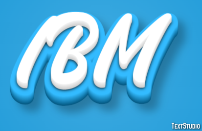 IBM Efecto de texto