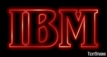 IBM Efecto de texto