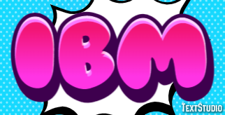 IBM Efecto de texto