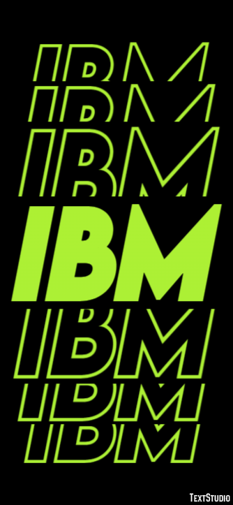 IBM Texteffekt