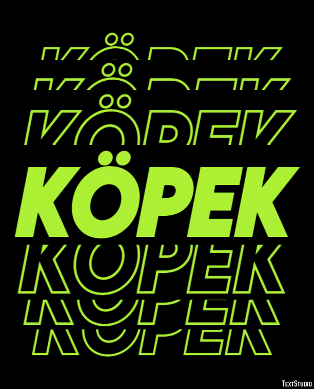 Köpek テキスト効果