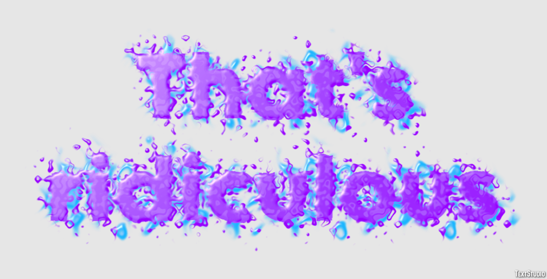 That's ridiculous Text Effect