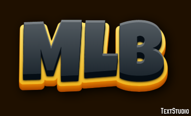 MLB Tekst effect