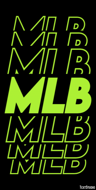 MLB Tekst effect