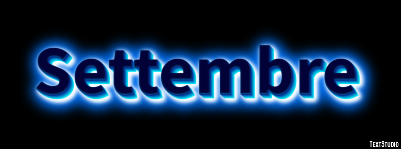 Settembre Texteffekt