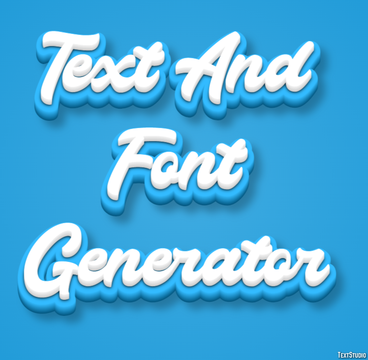 Text And Font Generator Effetto testo