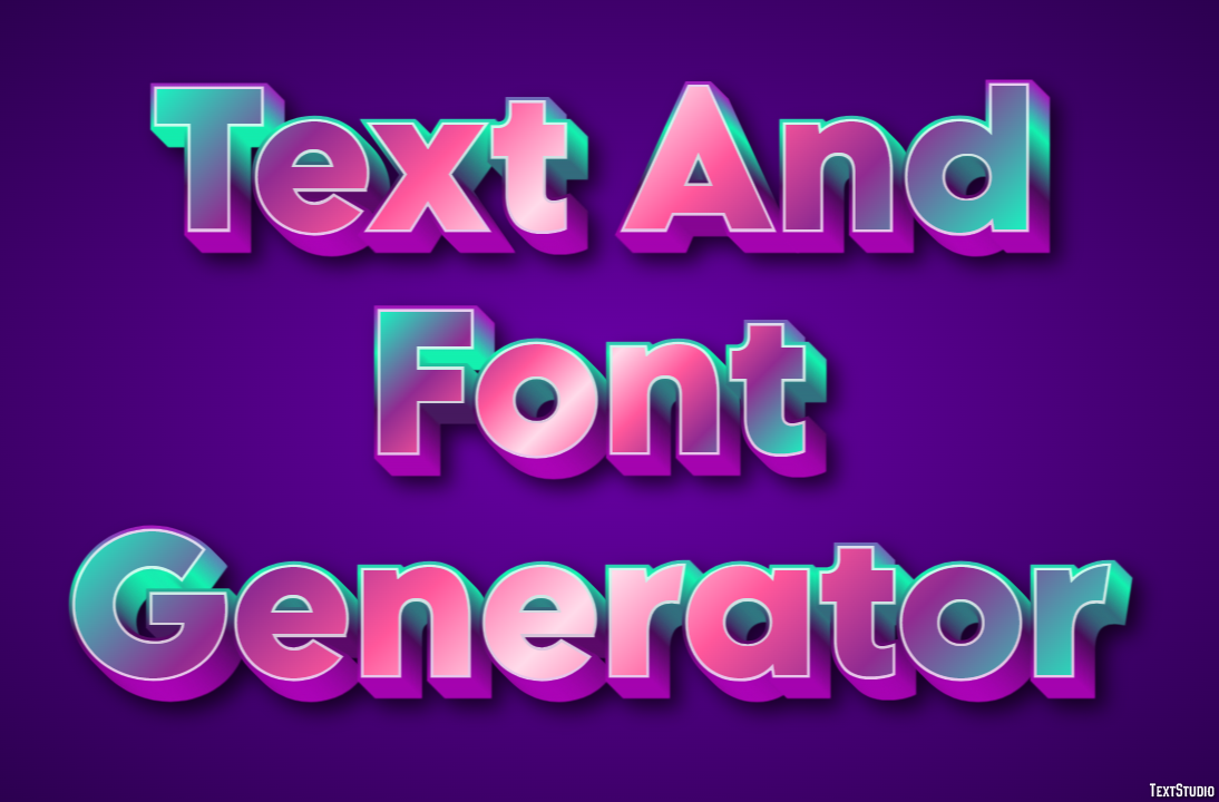 Text And Font Generator Effetto testo