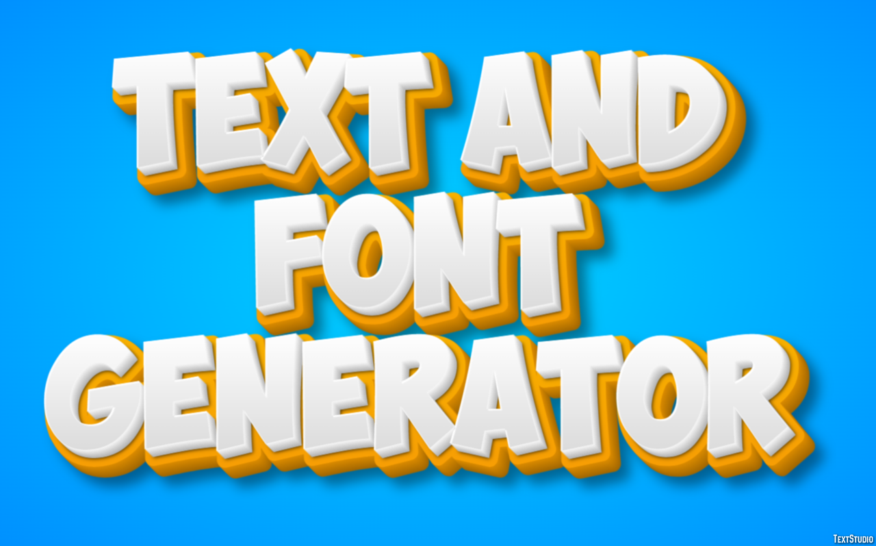 Text And Font Generator Effetto testo