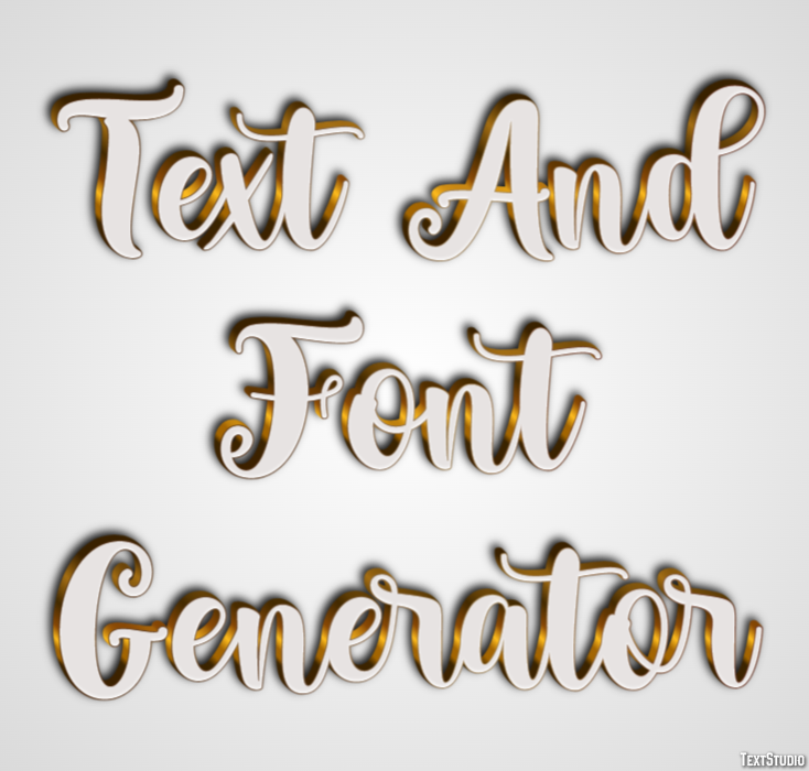 Text And Font Generator Effetto testo