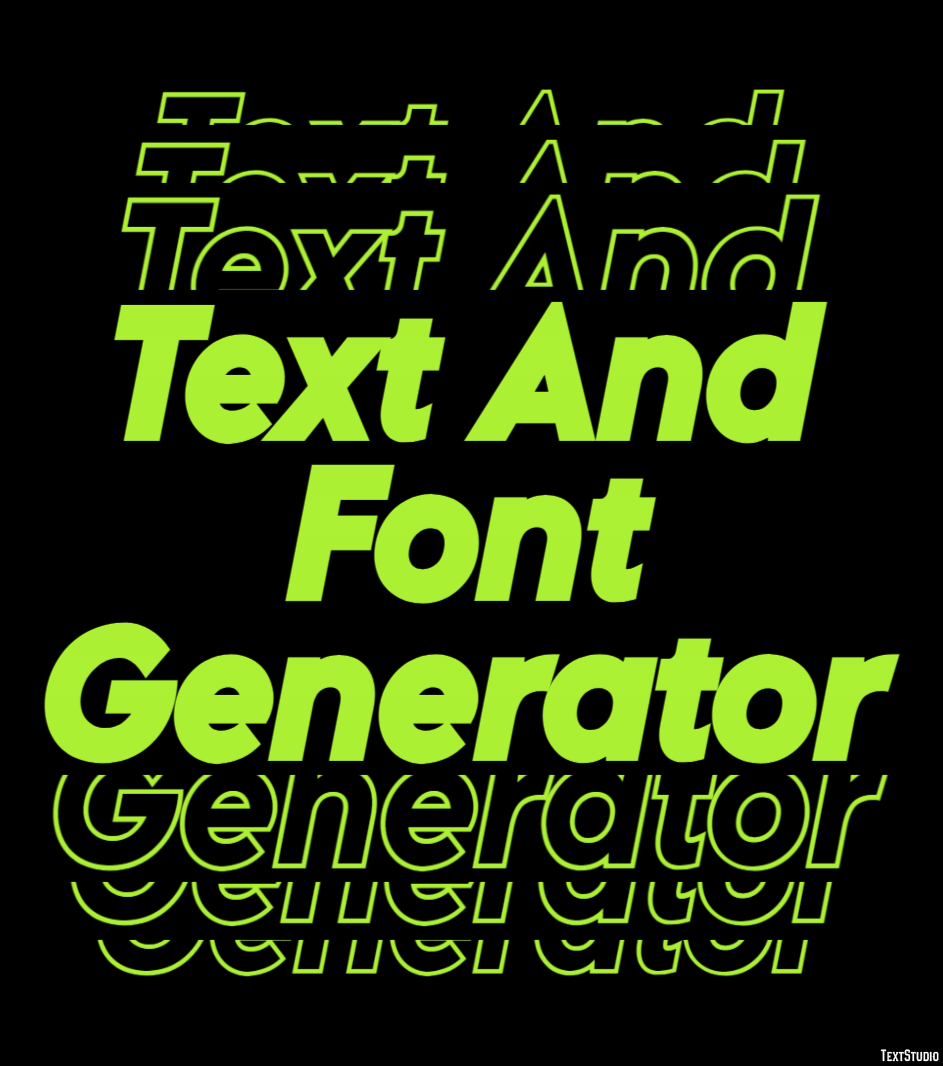 Text And Font Generator Effetto testo