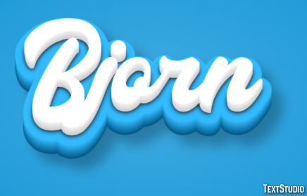 Bjorn Efecto de Texto