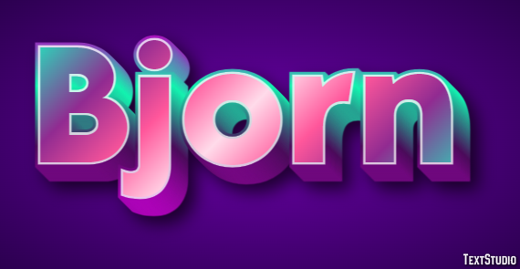 Bjorn Efecto de Texto