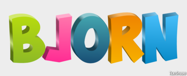 Bjorn Efecto de Texto