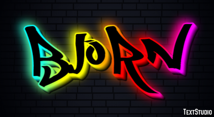 Bjorn Efecto de Texto