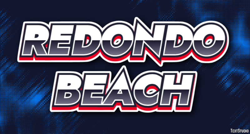 Redondo Beach Эффект текста