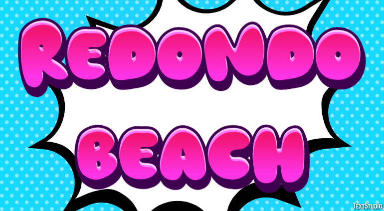 Redondo Beach Эффект текста