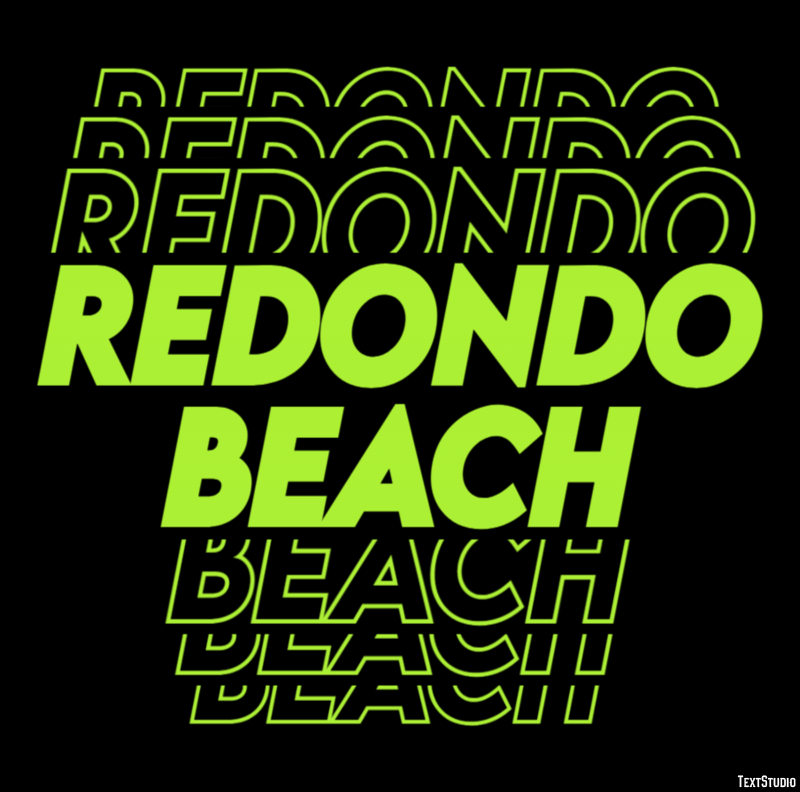 Redondo Beach テキスト効果