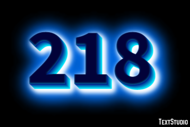 218 Efecto de Texto