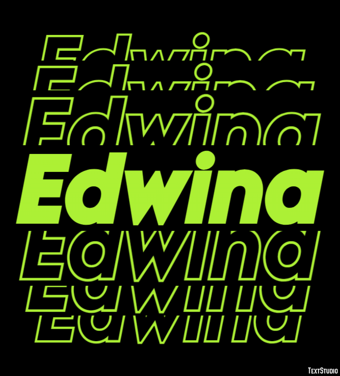Edwina Effet de texte