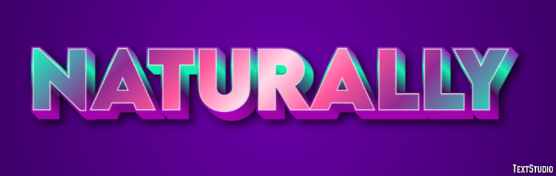 Naturally Efecto de Texto