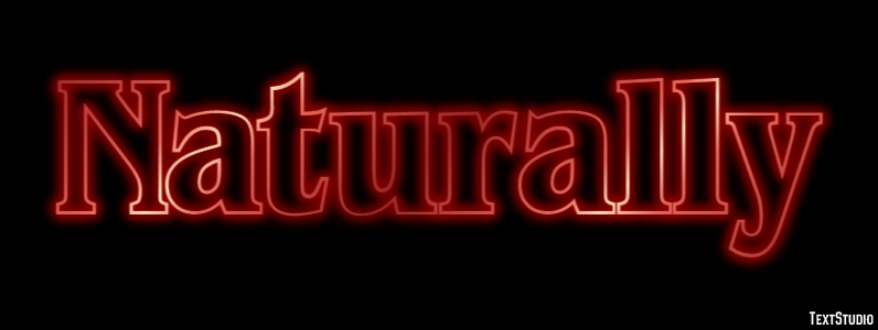 Naturally Efecto de Texto