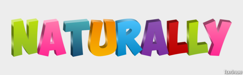 Naturally Efecto de Texto