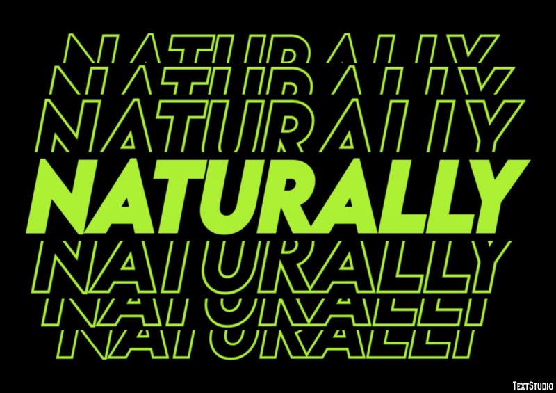 Naturally テキスト効果