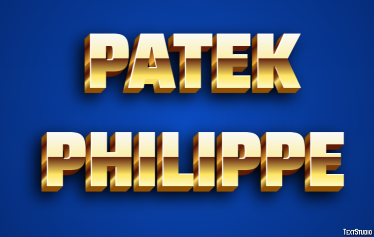 Patek Philippe Tekst Effect
