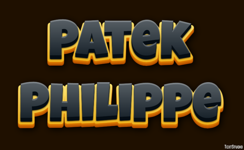 Patek Philippe Tekst Effect