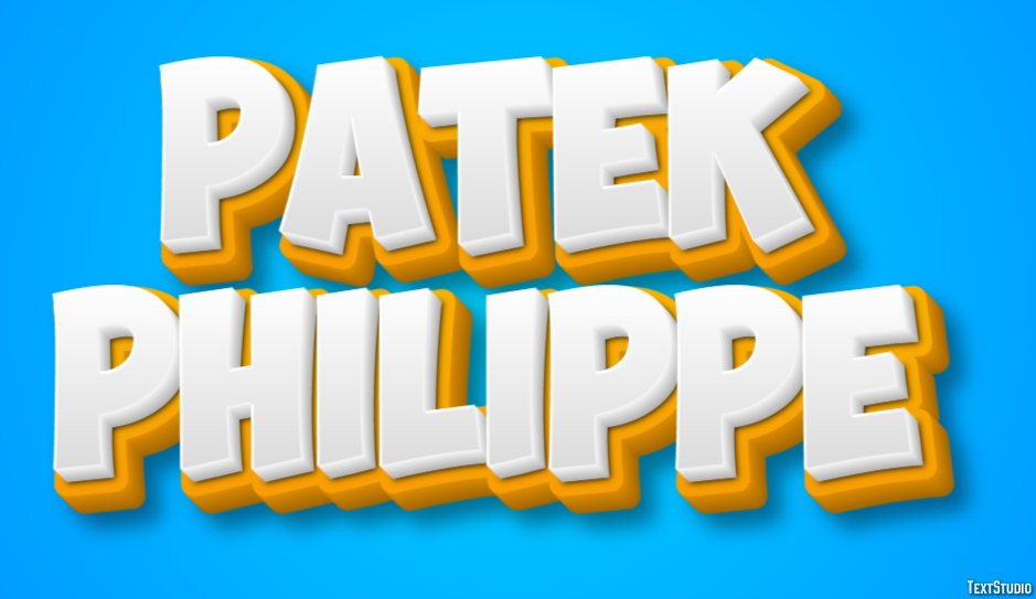 Patek Philippe Efekt tekstowy
