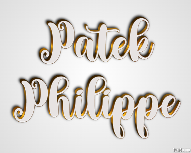 Patek Philippe Tekst Effect