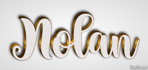 Nolan Efecto de Texto
