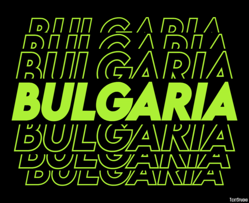 Bulgaria Эффект текста