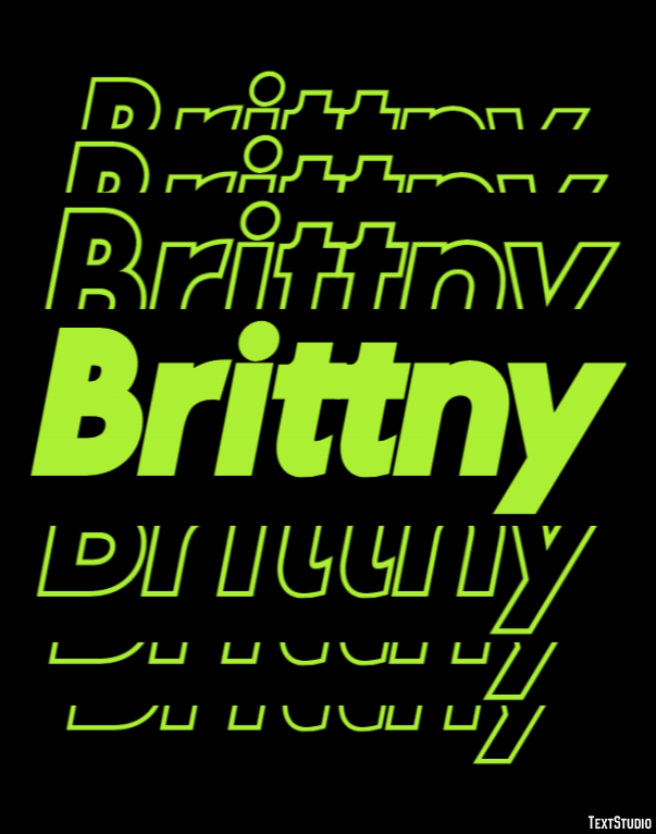 Brittny Effetto testo