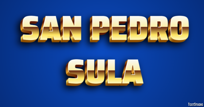 San Pedro Sula Эффект текста